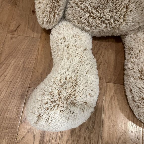 HUGE Goffa Plush Sloth 38" Soft Stuffed Animal Jumbo Sloth Gold Eyes Tan Brown - Picture 8 of 12